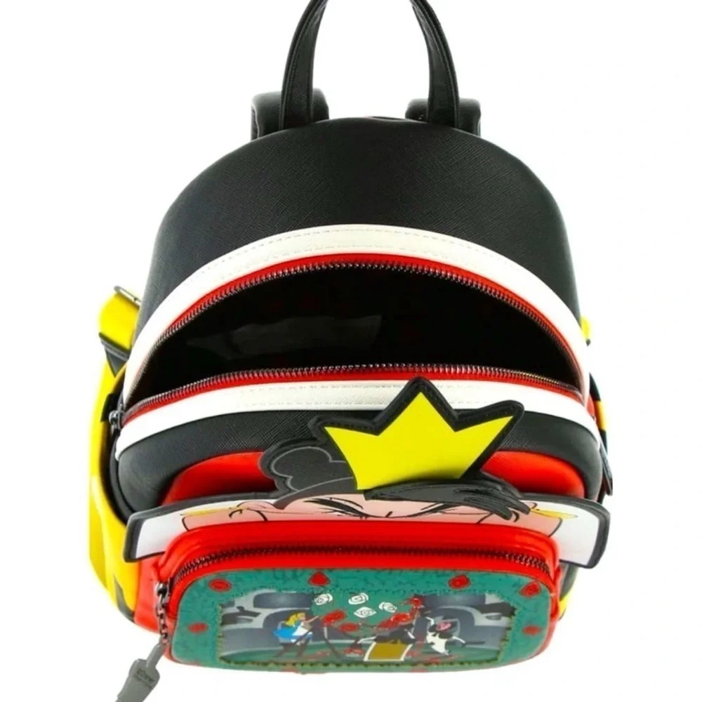 Disney Loungefly Villains Queen of Hearts Alice in Wonderland Whimsical Backpack